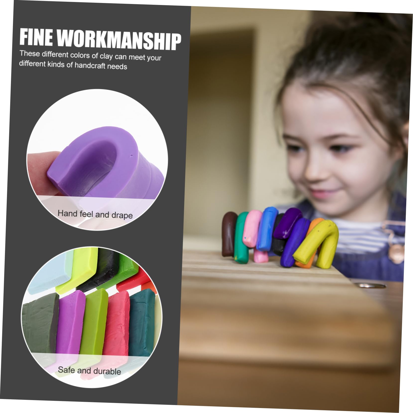VILLCASE Kit de Manualidades Arcilla de Modelado Herramienta de Esculpir para Arcilla Polimérica Colorida para Hacer Llaveros y Pendientes Adultos