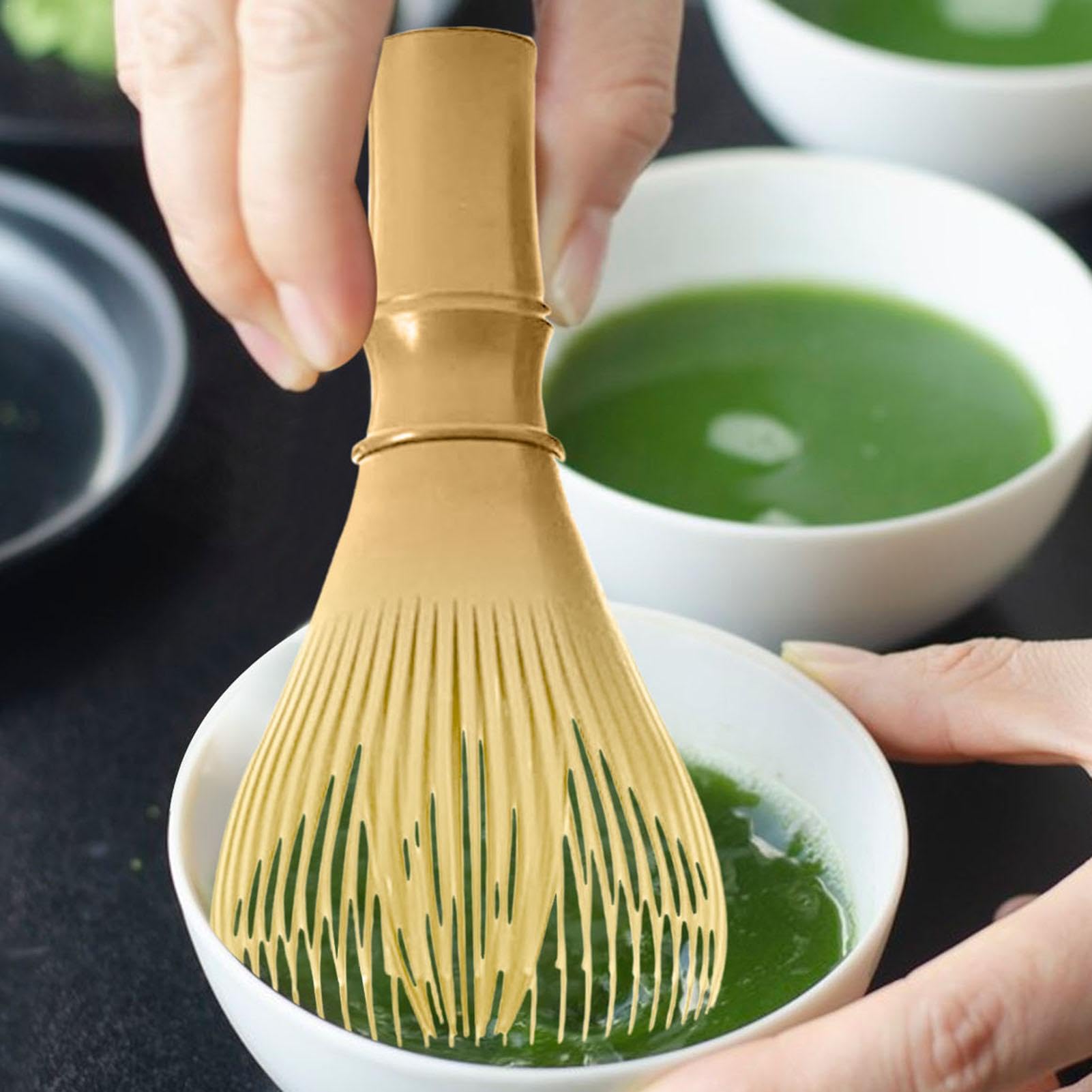 Batidor De Matcha Manual - De ABS, 11 Cm, Para Preparar Té Verde En Polvo Espumoso