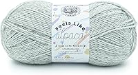 Vista 8 de Lion Brand Yarn Feels Like alpaca, hilo suave para tejer, borgoña, 1 paquete