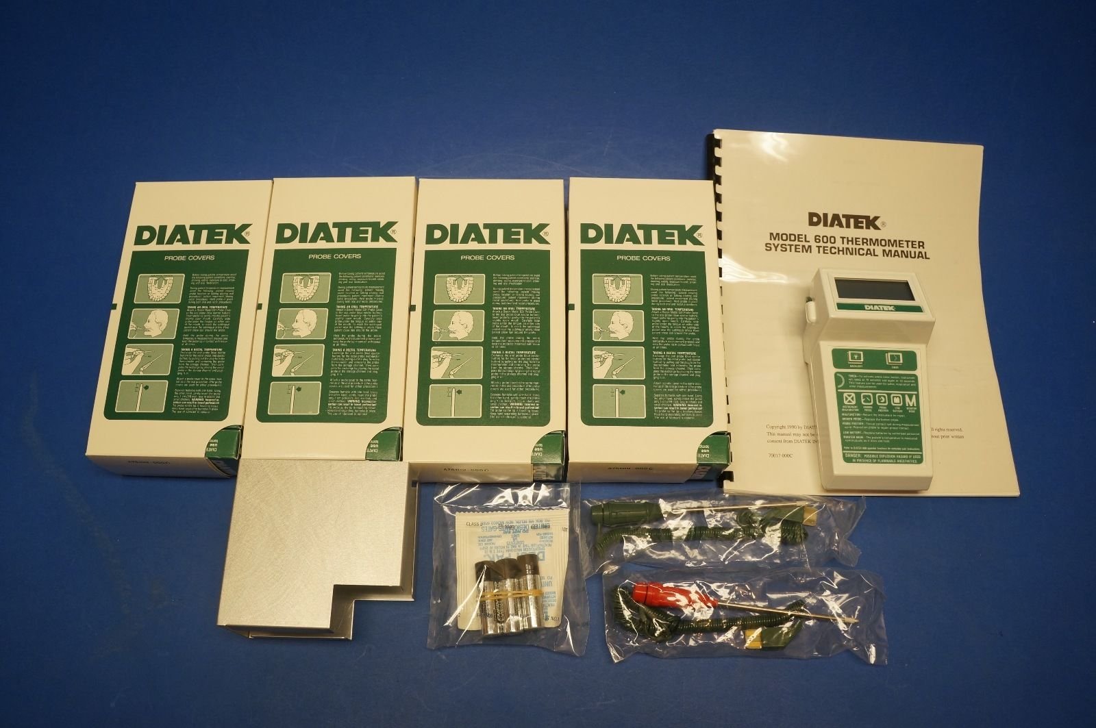 Buy Diatek 600 Clinical Human Oral/Rectal Thermometer w/ 2 Probes, 100