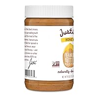 Vista 5 de Mezcla clásica de miel y mantequilla de maní Justin's Nut, 16 onzas.