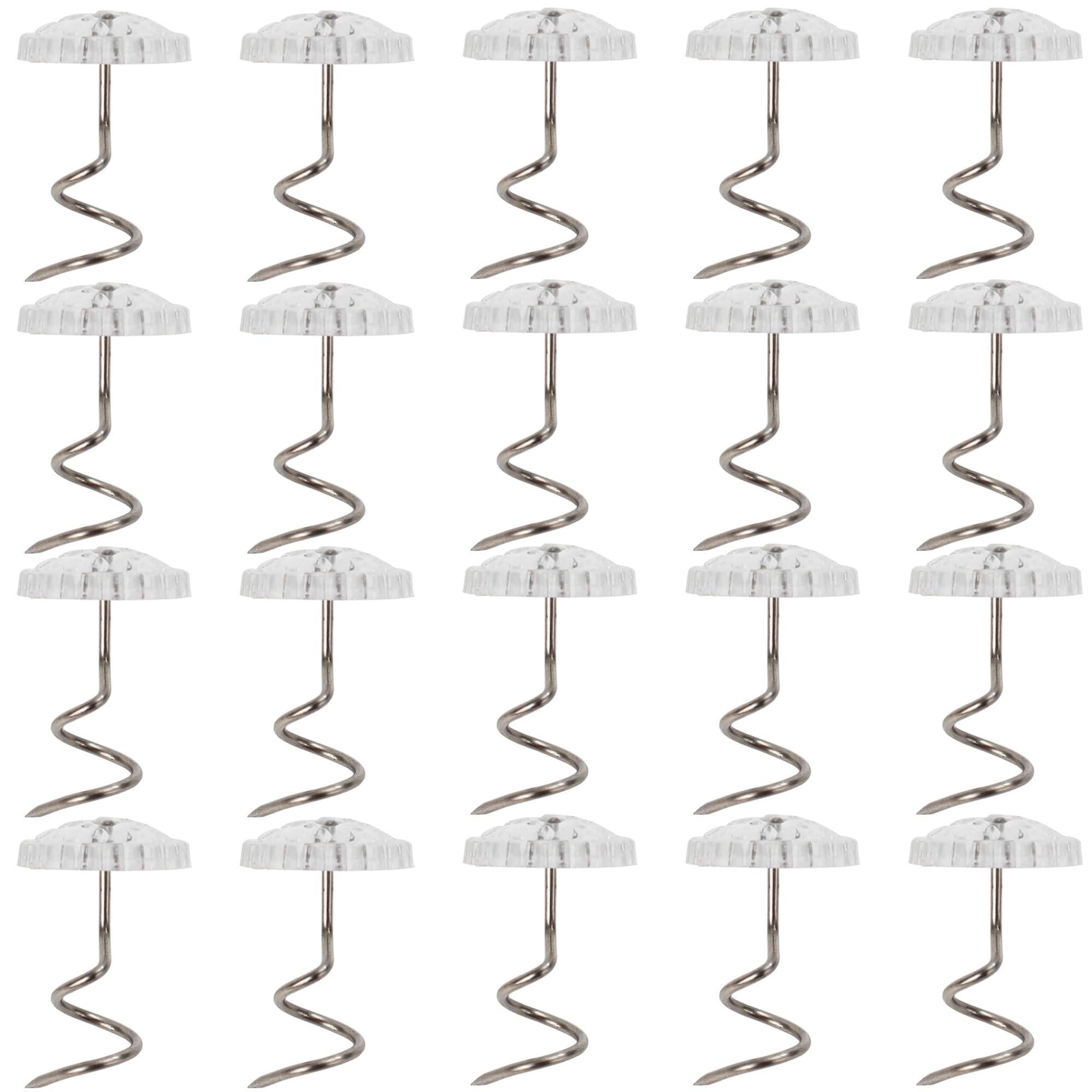 Upholstery Tacks & Bed Skirt Pins with Twist Design - No-Slip Fabric Holders for Furniture Upholstery, Sofa Covers, Headliners & Bedding Accessories