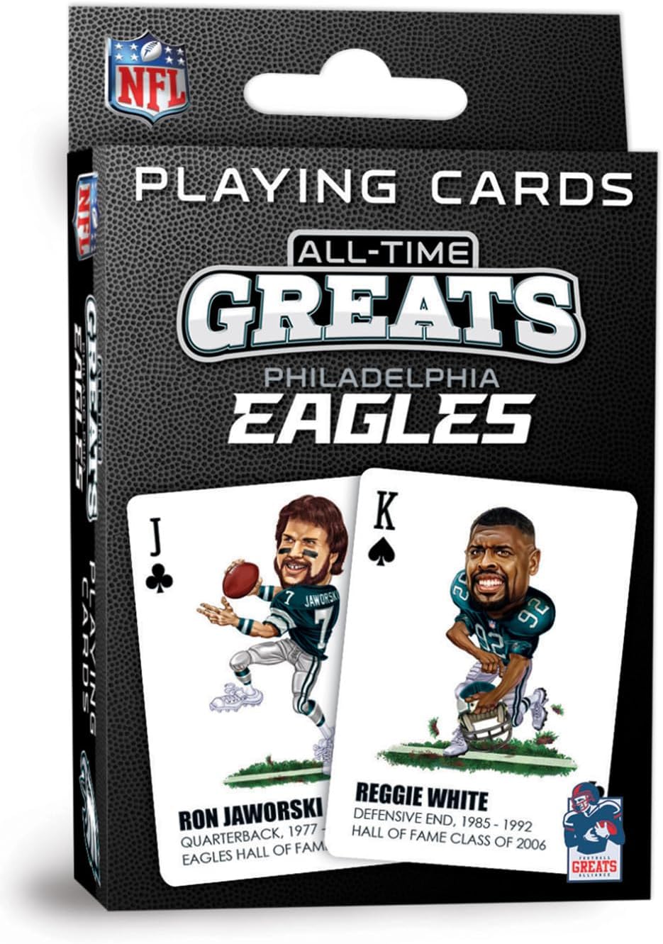 Masterpieces Officially Licensed NFL Philadelphia Eagles Playing Cards - 54 Card Deck for Adults