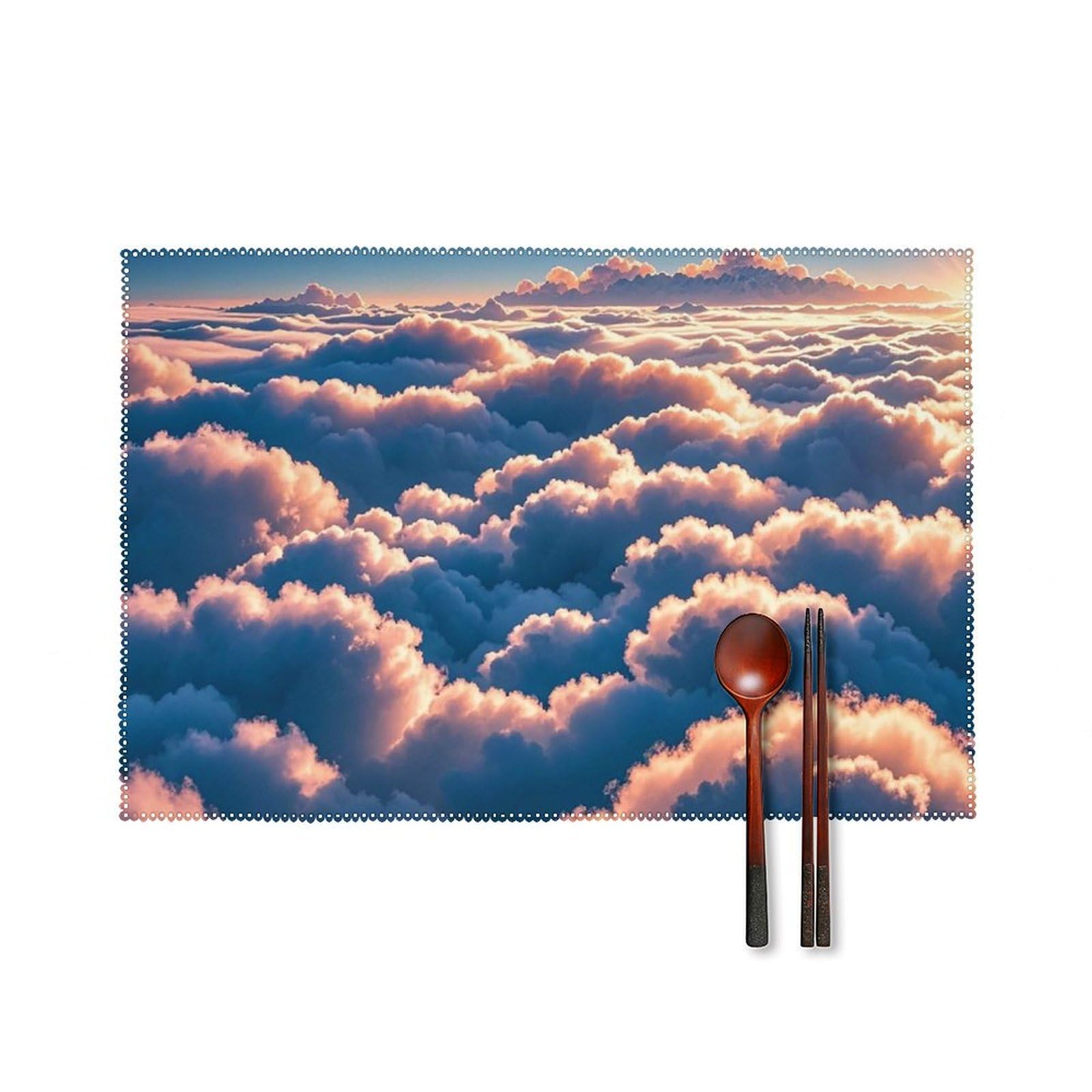 Set de table lavable On Top of The Cloud lot de 4 pour la cuisine