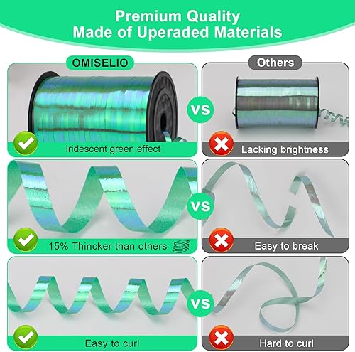 Miniatura 55 de Cinta rizadora morada – Cinta rizadora metálica brillante de 500 yardas para envolver regalos, globos, Halloween y fiestas de cumpleaños Cinta morada