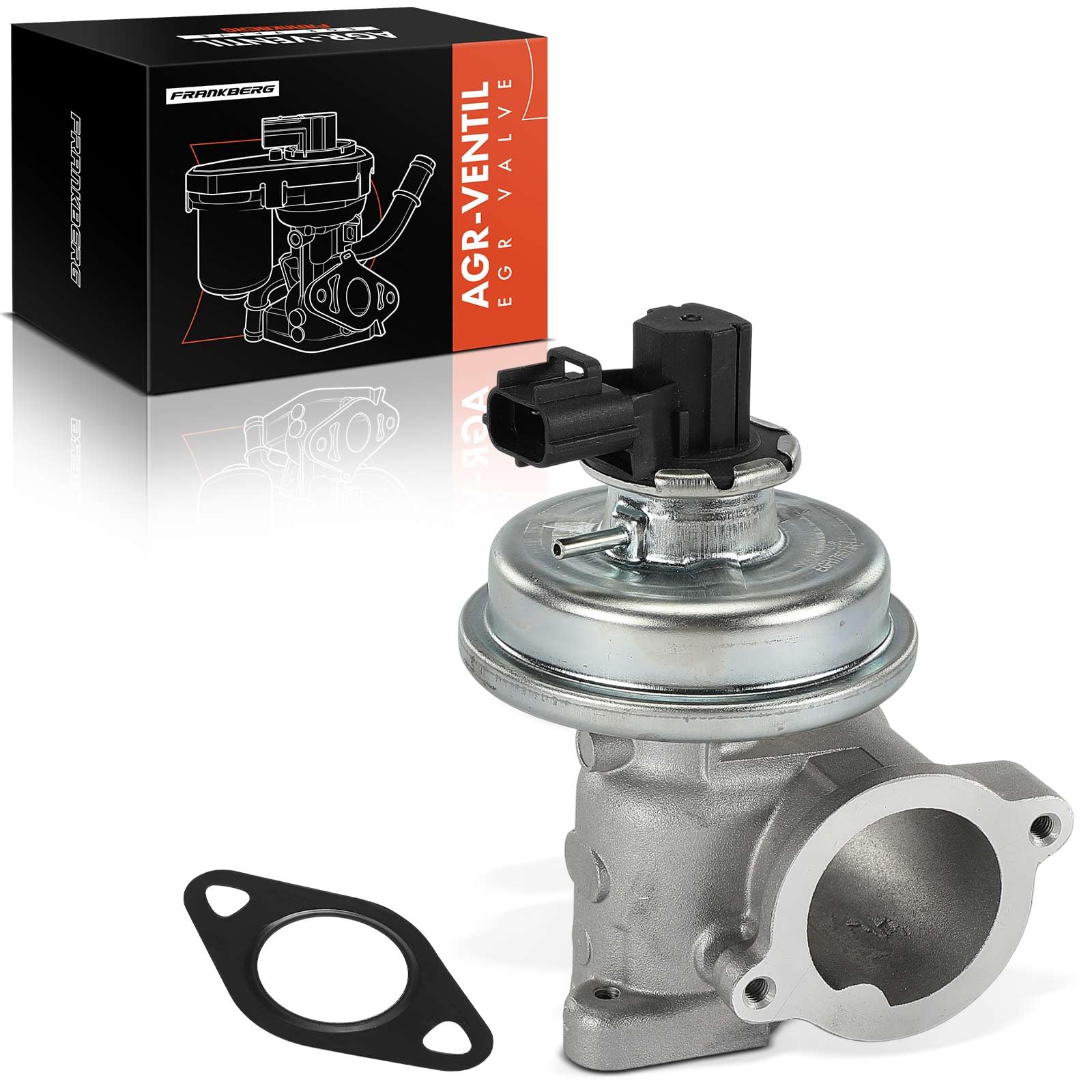 Frankberg Válvula EGR de 3 Polos 3C1Q9D475AA | Compatible con: Mondeo III Berlina B4Y, Mondeo III B5Y, Caja de tránsito FA, Plataforma/chasis Transit FM FN
