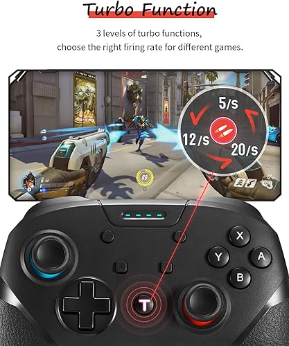 Miniatura 6 de TXLBTTL Controlador de interruptor controlador inalámbrico Pro para interruptor mando a distancia con joystick para juegos accesorios de consola