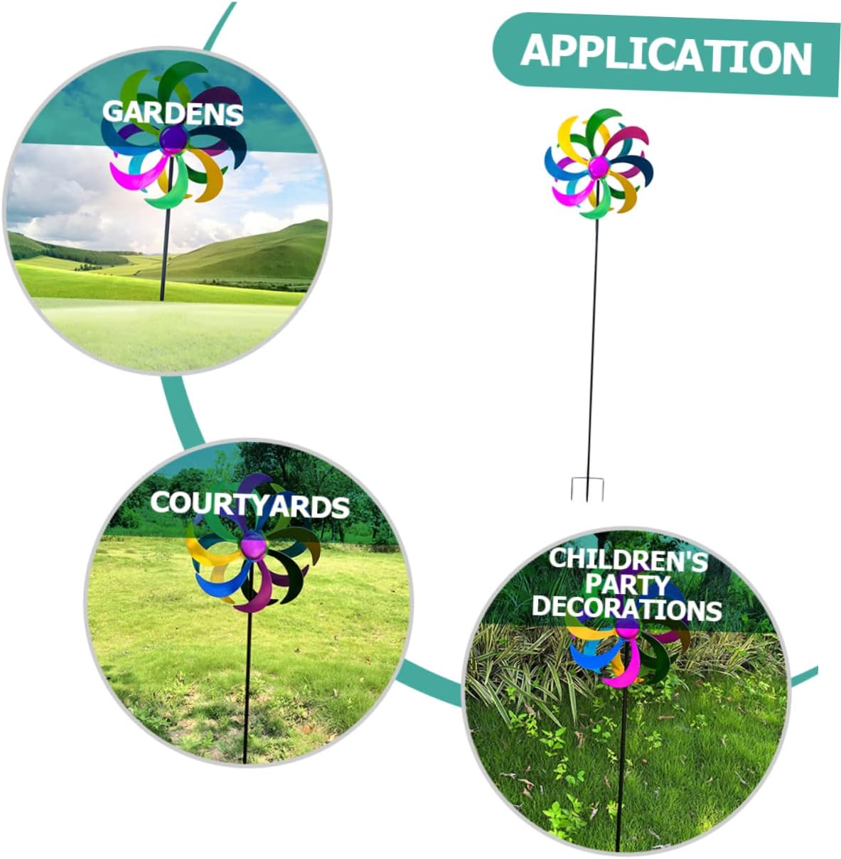 YARNOW Garden Accessories Outdoor Windmill Decoration Patio Decorations Party