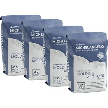 Algaplay Michelangelo Moulding Alginate Slow Setting Coloured Alginate for High Precision Perfect for Hand or Body Prints Mad