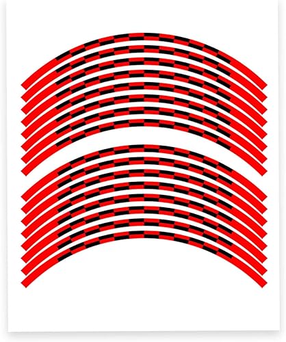 Miniatura 9 de Adhesivos adhesivos para llantas de 17.1in, diseño de rayas C02, compatible con YZF R6 R1 MT 03 125 09 07 10 TRACER 700 FZ25 (amarillo)