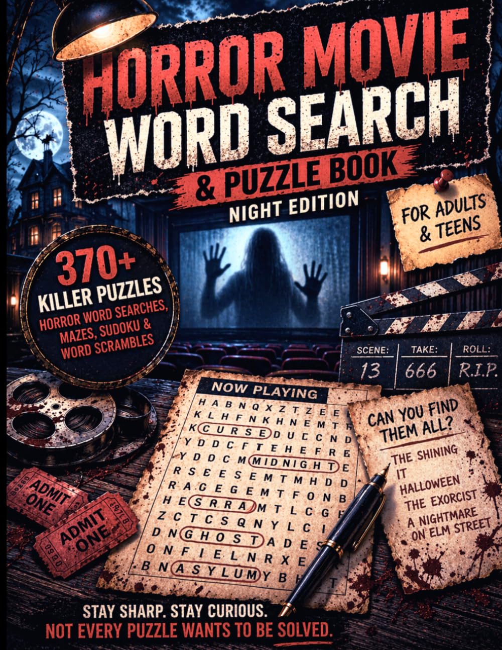 The Ultimate Horror Movie Word Search & Puzzle Book: 370+ Spine-Chilling Word Searches, Sudoku, Crosswords & Brain Games for Horror Fans (The Ultimate Puzzle Collection)