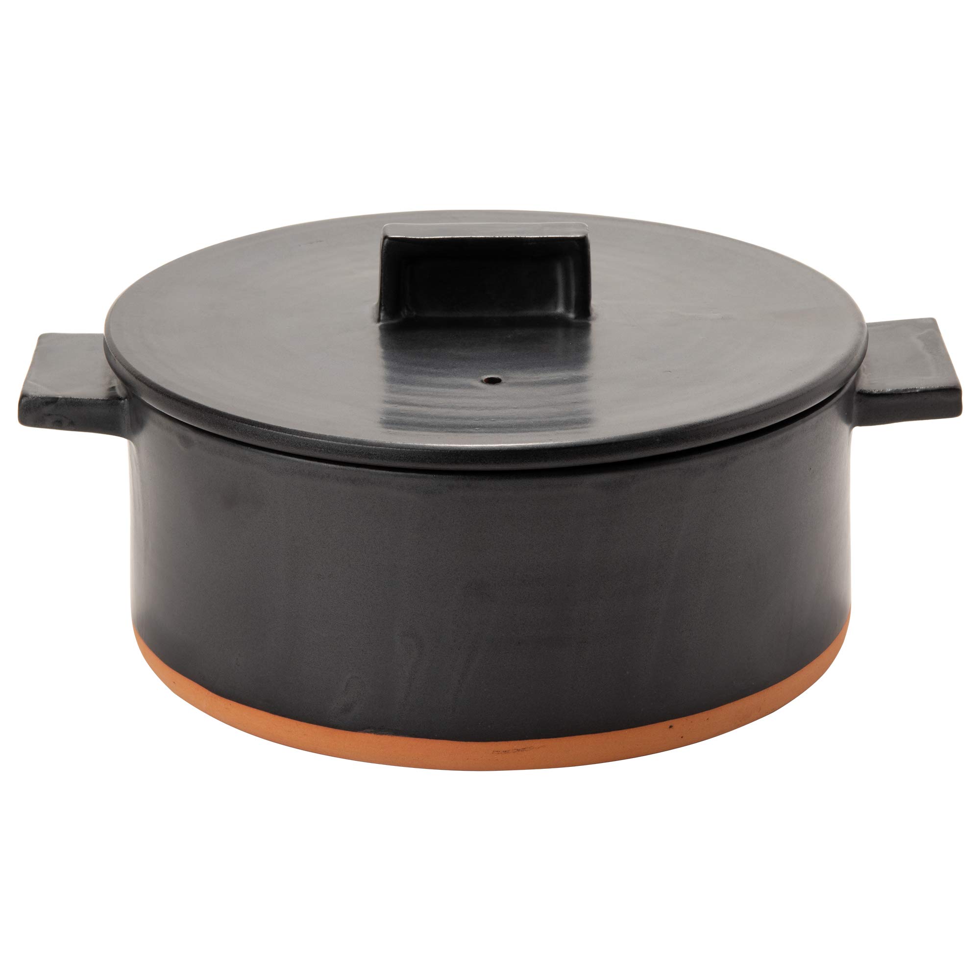Amazon.co.jp: Rikizo 土鍋 ドゥマン 2-3人用 ブラック 直径27×奥行22