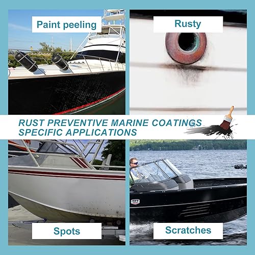 Miniatura 3 de Pintura preventiva de óxido negro, inhibidor de óxido y corrosión permanentemente, antioxidante, barrera protectora no porosa, resistencia a los