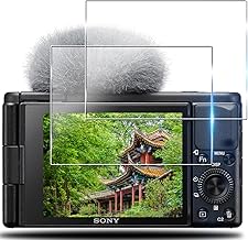 [Set of 2] Compatible Sony VLOGCAM ZV1 / ZVE10 Lens Film for Sony VLOGCAM ZV1 Integrated Lens Protective Film Full Protection Camera Film Shock Proof Explosion Proof High Transmittance Over Exposure