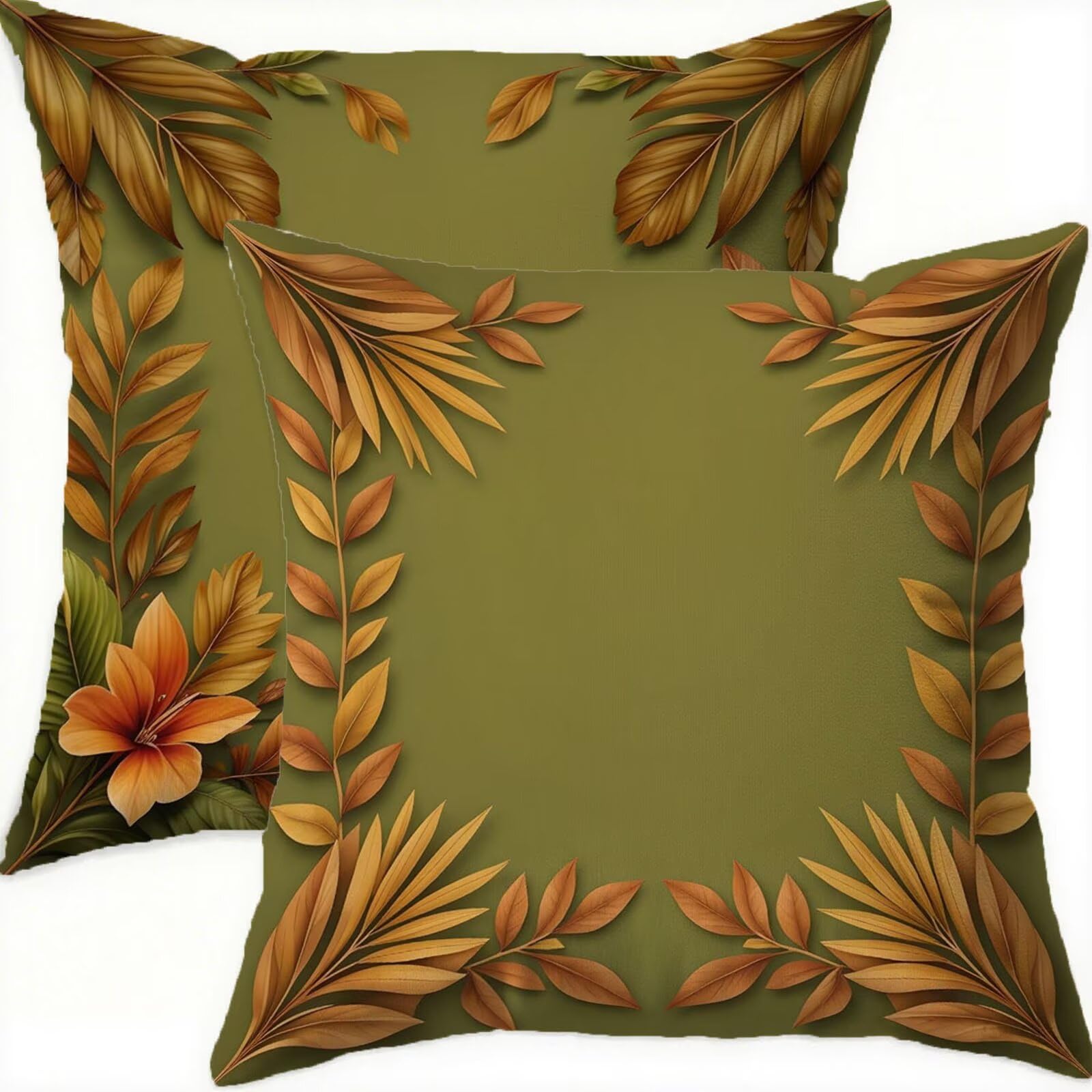 Housse de coussin imperméable verte pour sublimer votre canapé de salon