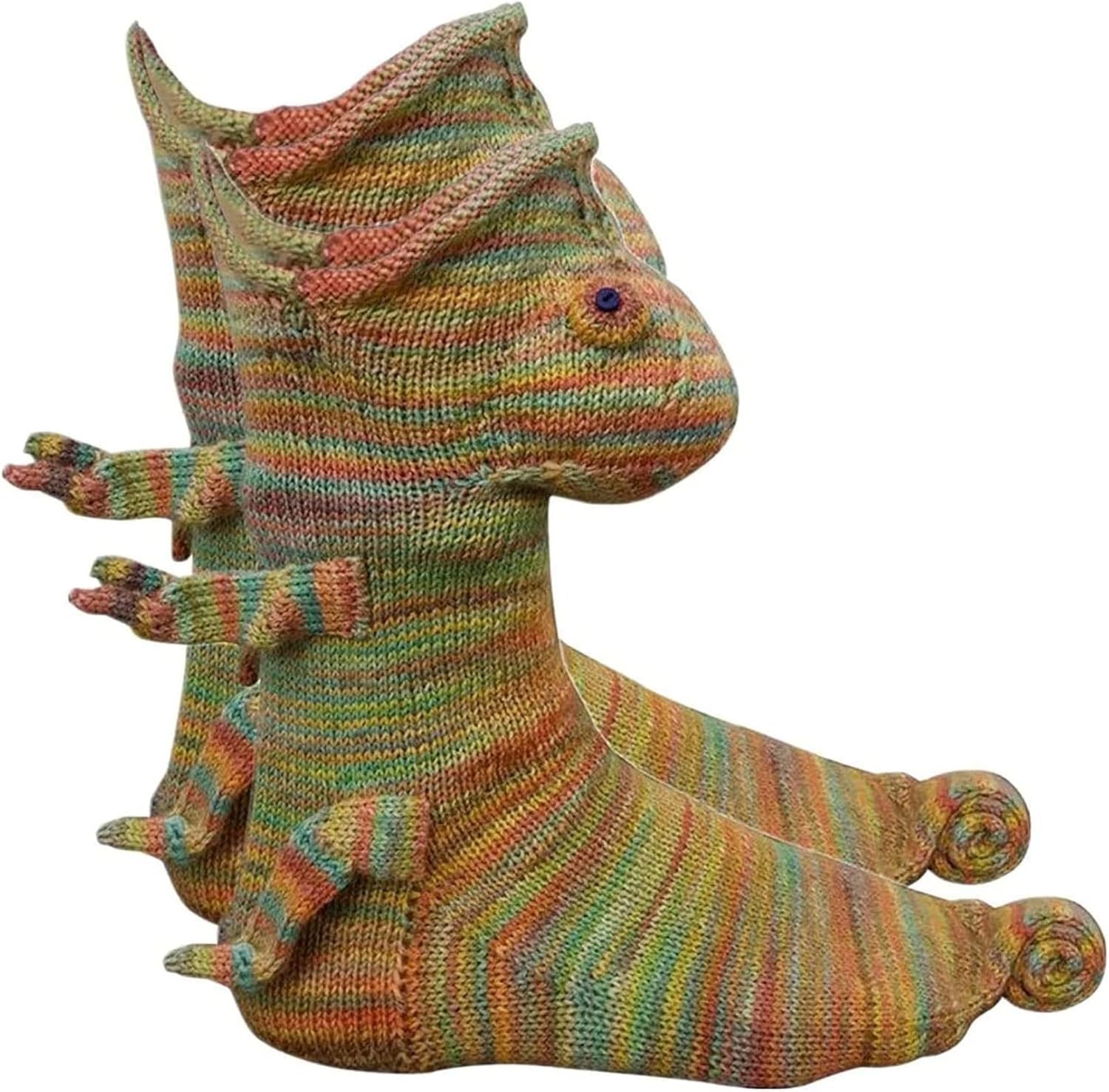 Knit Crocodile Socks 超安い Funny Animal Funky Knitting Pattern 3d Cuff Cartoon Alligator Shark Floor Whimsical