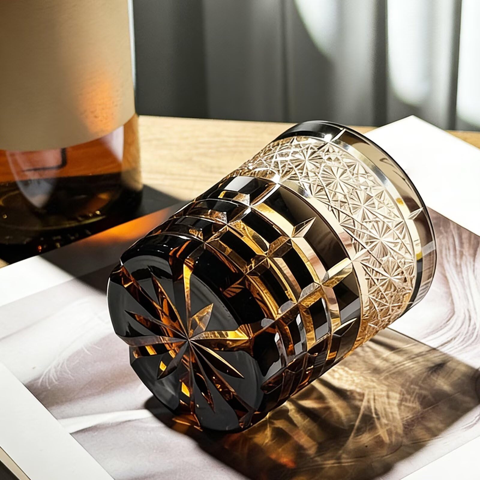 FCOVIRLEN Vaso de whisky de cristal