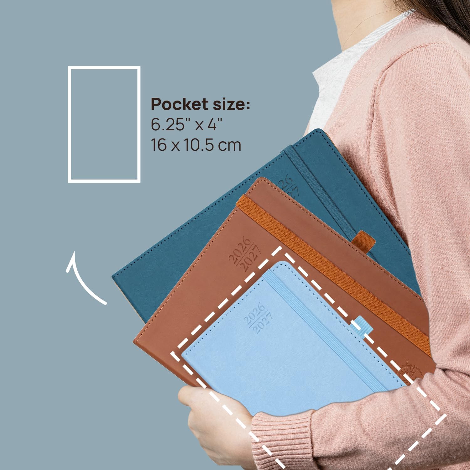 Stay Organized On-the-Go: POPRUN Pocket Monthly Planner 2026-2027 Review