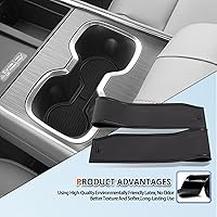 Vista 4 de Alfombrillas de ranura de puerta Acadia 2025 2026 para accesorios GMC Acadia 2026, alfombrillas de goma interior antideslizantes, forro de consola