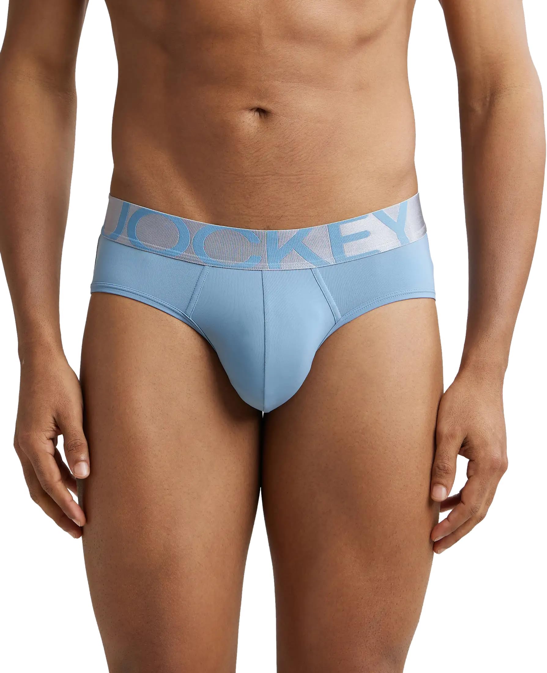 Jockey IC27 Men's Tactel Microfiber Elastane Stretch Solid Brief with Moisture Move Treatment