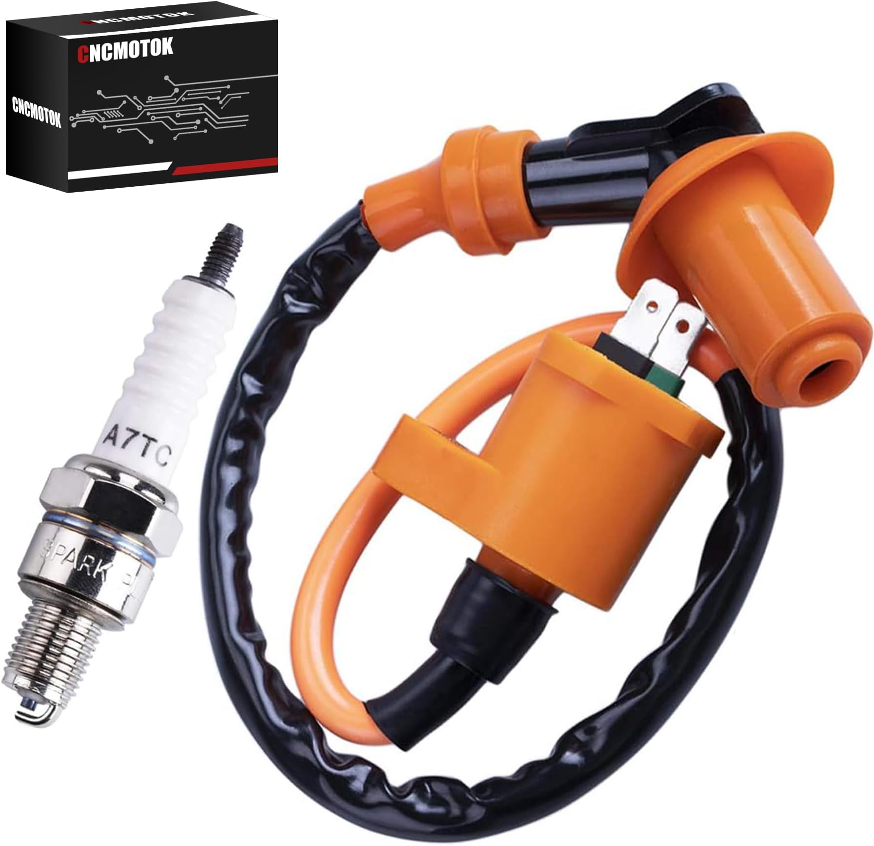 High Performance Racing Ignition Coil Electrode Spark Plug for Chinese 50cc 125cc 150cc Gy6 Moped Scooter ATV Go Kart