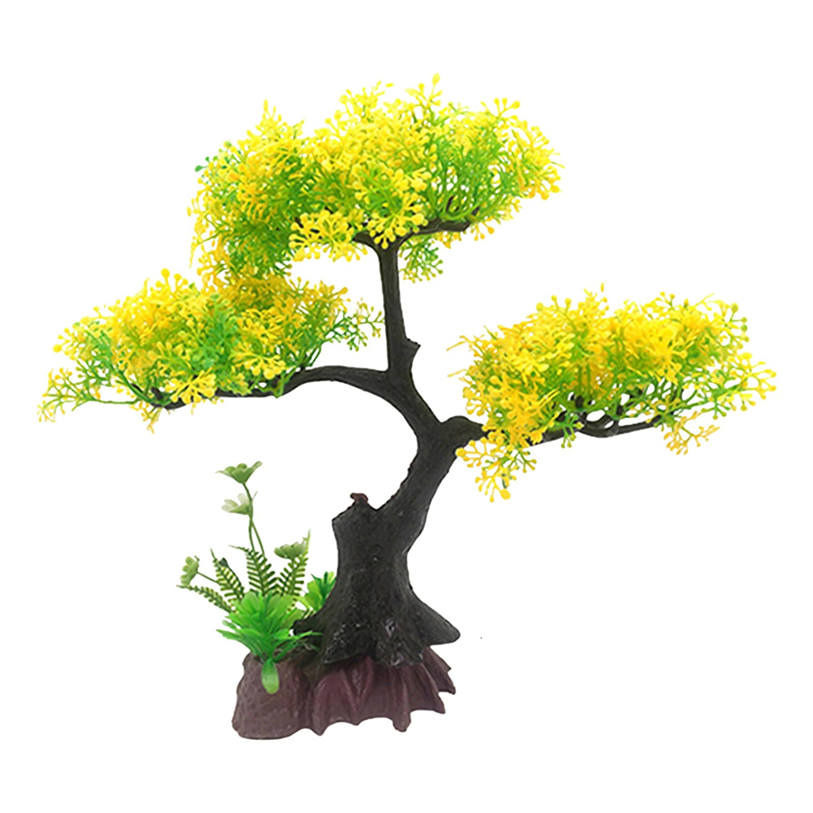 Tsophreniq Simulation Safe Ornaments with Tree for Aquarium Habitats Simulation Aquariums Tree Bettas Fish Bowl Ornaments
