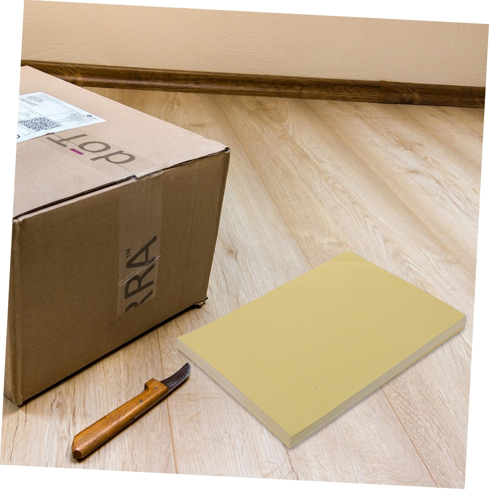 Artibetter Étiquettes Adhésives Autocollantes A4, Papier Blanc Auto-adhésif pour Imprimante, 100 Feuilles, Surface Écrivable, Bureau et Entreprise