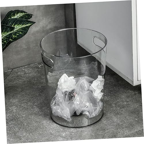 Miniatura 8 de Cubo de basura pequeño con tapa, cubo de hielo con tapa, contenedor de plástico grande para almacenamiento, contenedor de basura, cubo de flores,