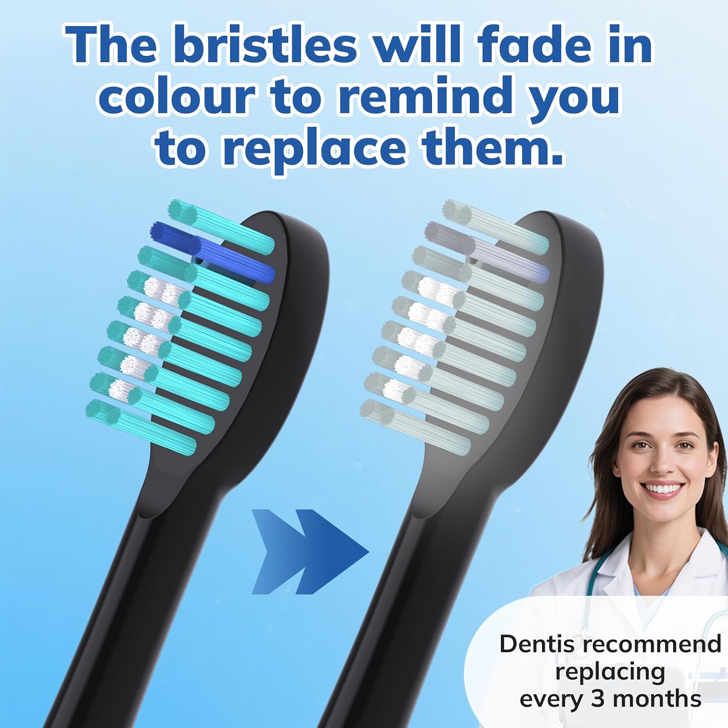 SEPORUD 6-Pack Replacement Toothbrush Heads for Waterpik Sonic Fusion 2.0 image 5