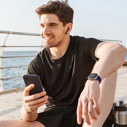 Miniatura 7 de Maledan Correas compatibles con correas de reloj Fitbit Versa 34 y SenseSense 2, correas deportivas de tela elástica ajustable para hombres y mujeres