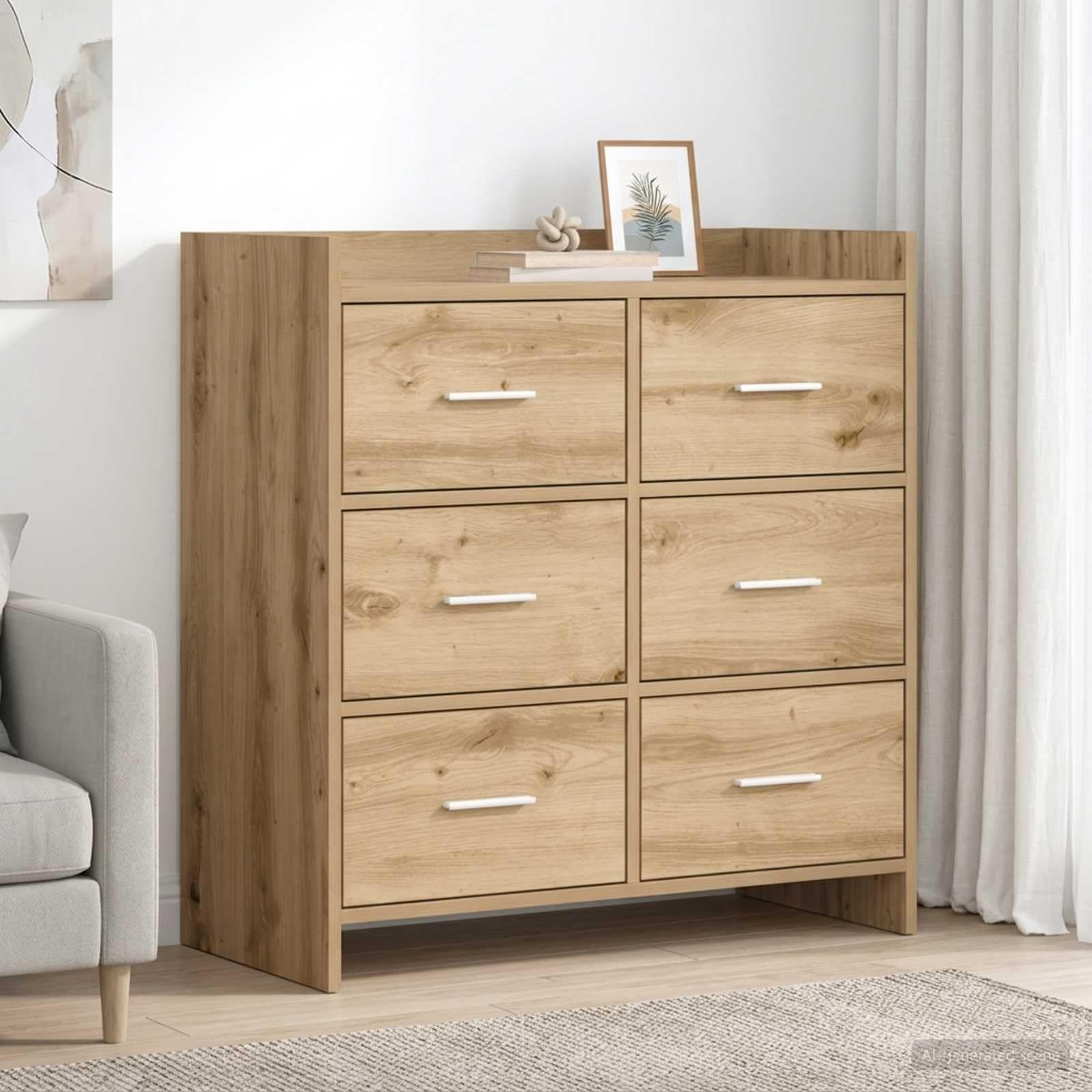 Credenza in rovere Artisan, 75 x 33 x 80 cm, comò