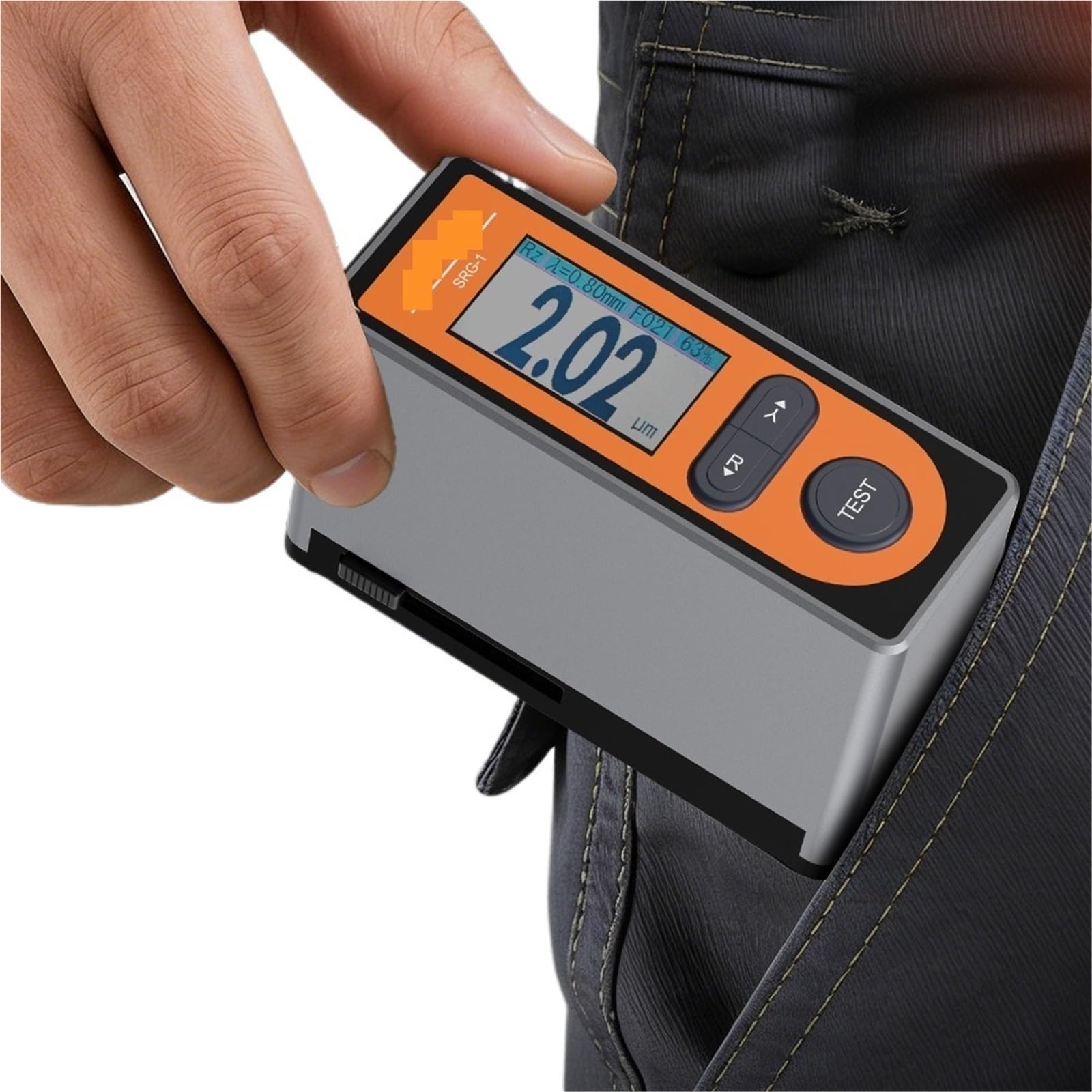 Dispositivo de medición de superficie, Mini medidor de rugosidad SRG-1 probador superficial portátil alta precisión Ra,Rz,Rq,Rt tamaño bolsillo