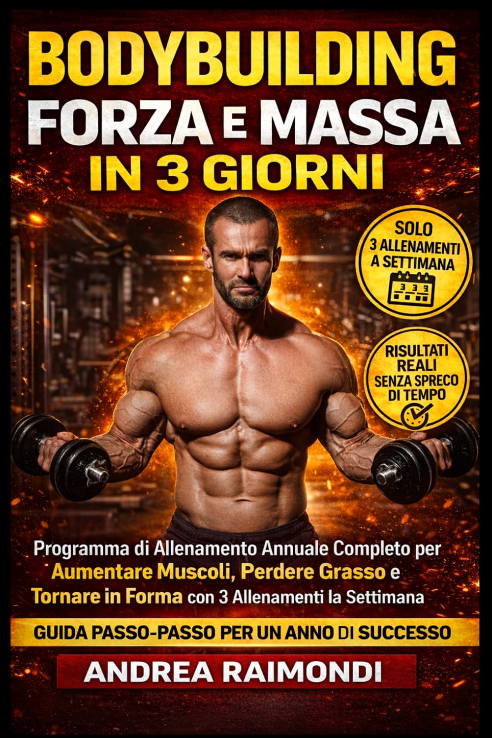 Bodybuilding Forza E Massa In 3 Giorni: Programma di Allenamento Annuale Completo per Aumentare Muscoli, Perdere Grasso e Tornare in Forma con 3 Allenamenti la Settimana