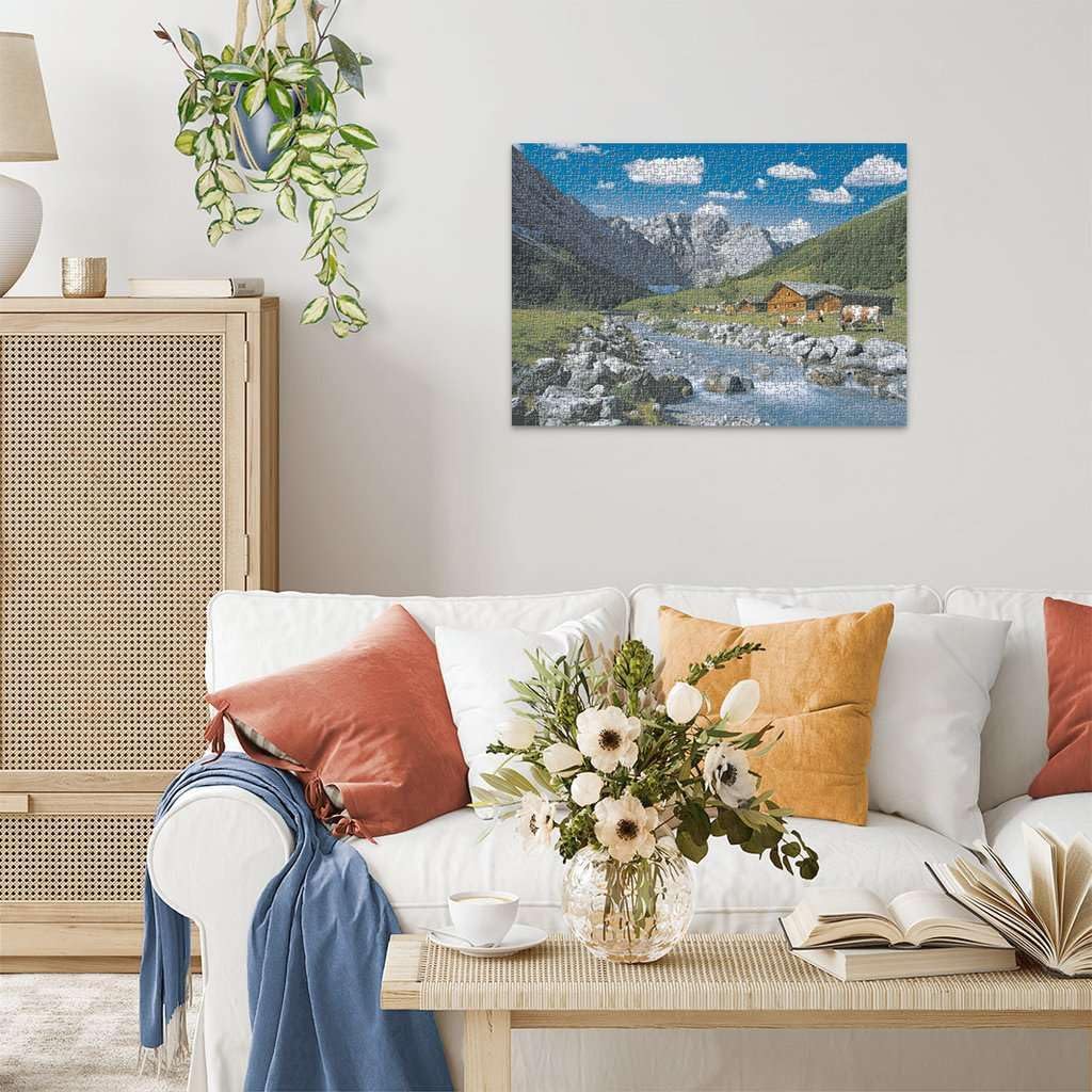 Ravensburger - Austrian Mountains - 1000 Piece Jigsaw Puzzle - Stunning, Vivid Imagery of Breathtaking Mountain Range - Colorful Detail - Ideal Gift - Frameable Art - Puzzles for Adults