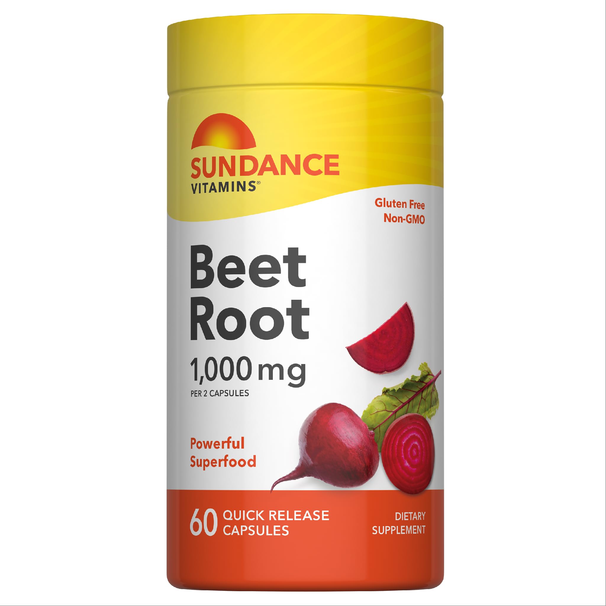 Sundance Beet Root Capsules | 1000mg | 60 Pills