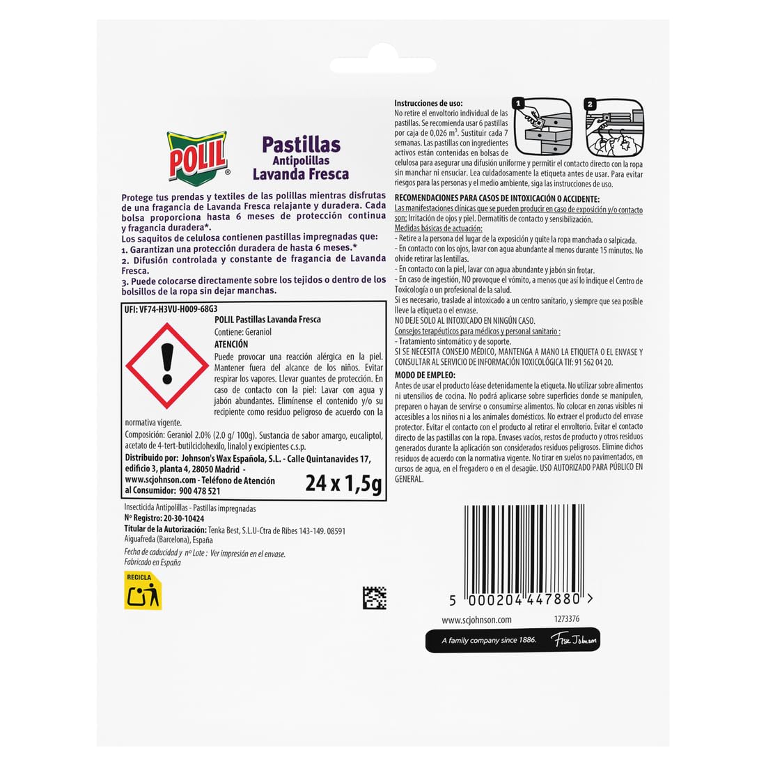 Polil Sachet PT18 Lavendar 24EA/24 ES