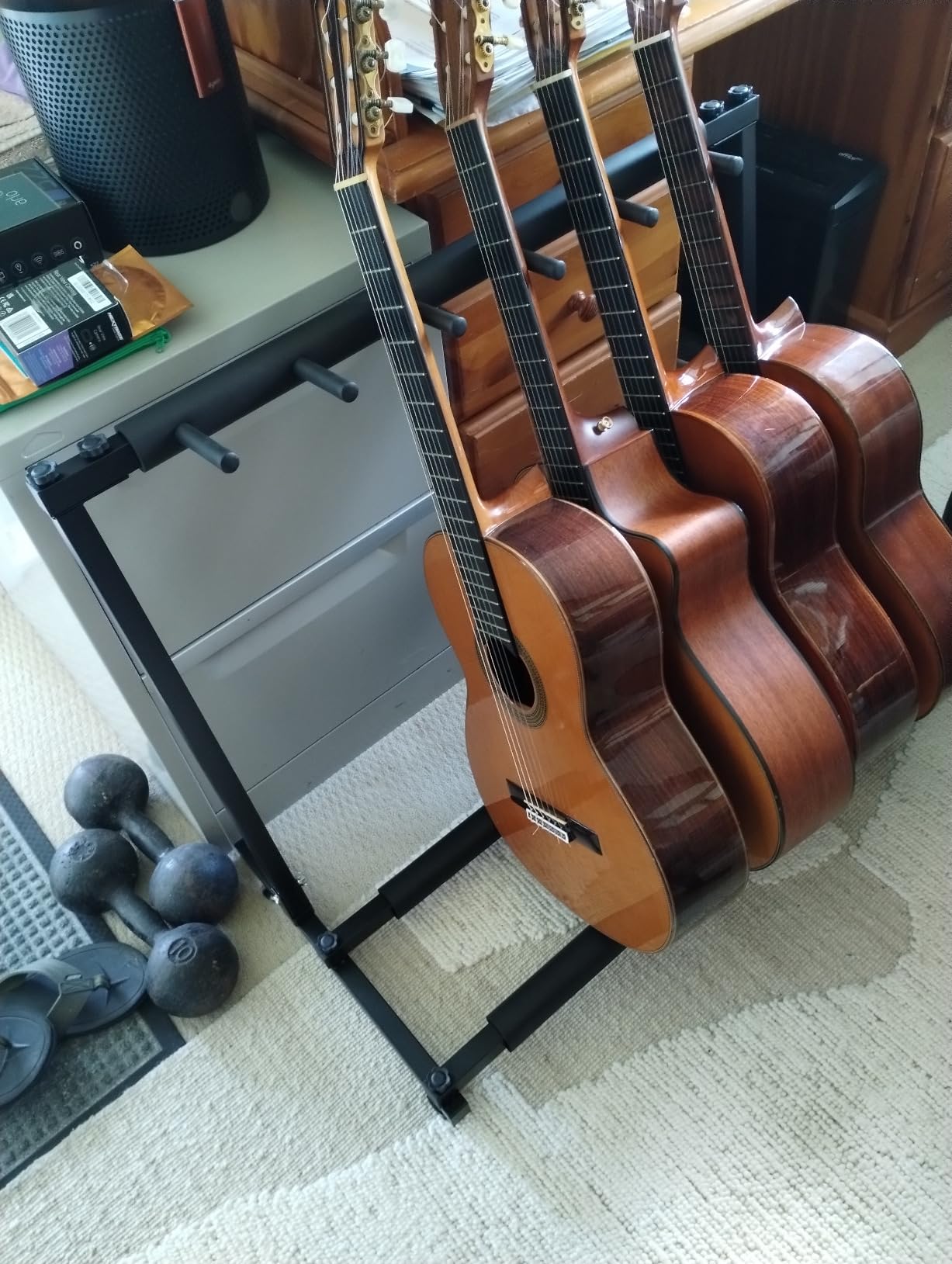 OZSTOCK 5 Guitar Stand - Multiple Five Instrument Display Rack Folding ...