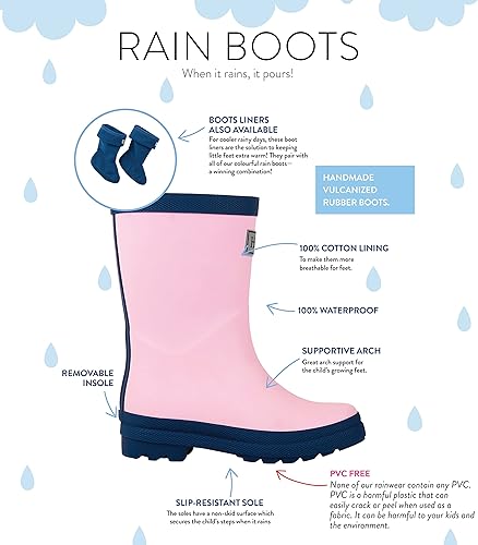 Miniatura 5 de Hatley Kids Boy 's Azul Marino Rayas Botas de lluvia (ToddlerLittle Kid)