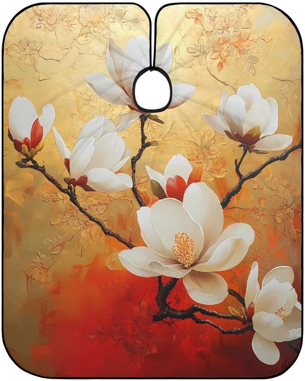 Magnolia Flowers Floral Barber Cape Professional Hair Cutting Apron Hairdresser Cape for Men Women