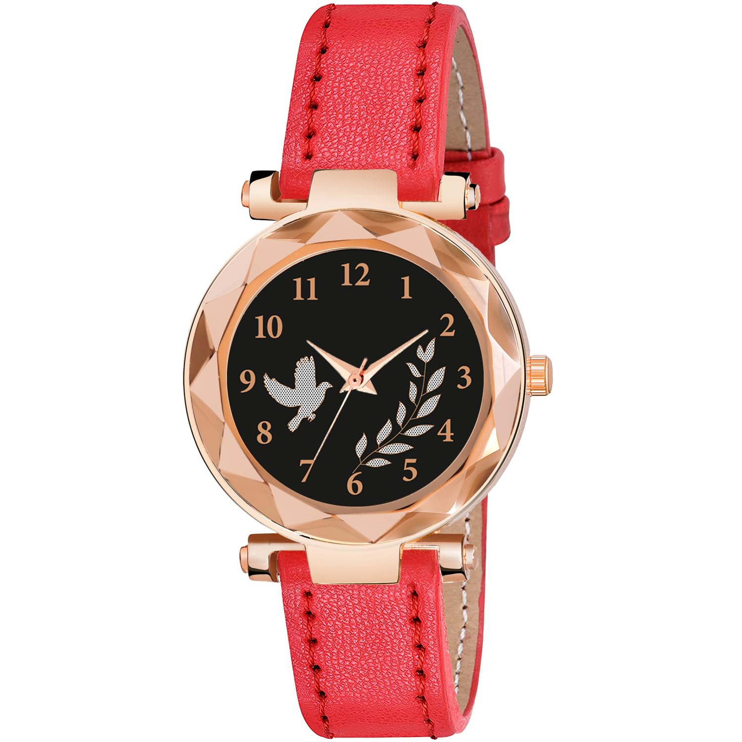 Talgo Alluring Analogue Bird Pan Black Dial and Red Leather Strap Graceful Stylish Wrist Watch for Girl and Women Pack of 1-GEN-RG-Bird-PAN-BLK-D-RED-CUTL (B0CBPZQLFN) Amazon Price History, Amazon Price Tracker