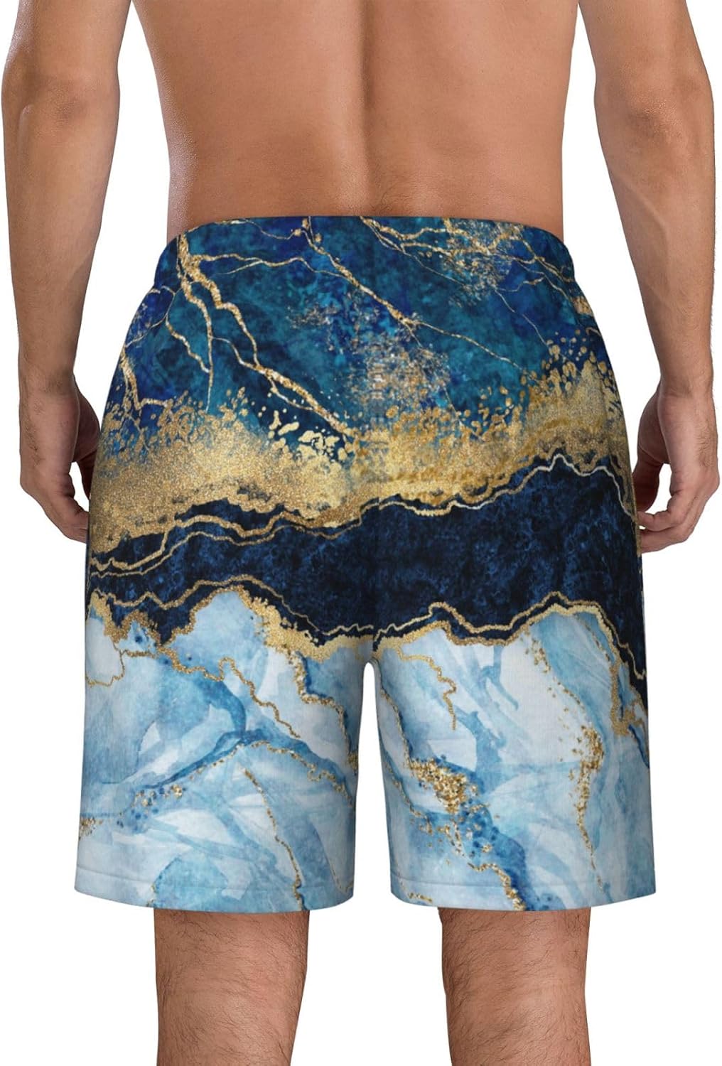 Mens Swim Trunks with Mesh Lining,Quick Dry Swimsuit Board Shorts Beach Pants Swimwear Bathing Suits - Image 4