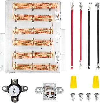 964P3 61927 Dryer Heating Element Kit for Speed Queen Alliance, Replacement Parts 56047 56179 61195 503404 503978 2304695 d510329p 2304695 ADE3SRGS173TW01 ADE3LRGS171TW01 ADE30RGS171TW01 etc.