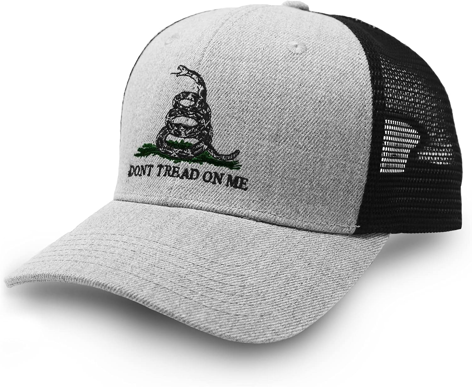 International Tie Gadsden Flag Hat for Men and Women, Adjustable Snapback Trucker Baseball Cap, Dont Tread On Me Hat