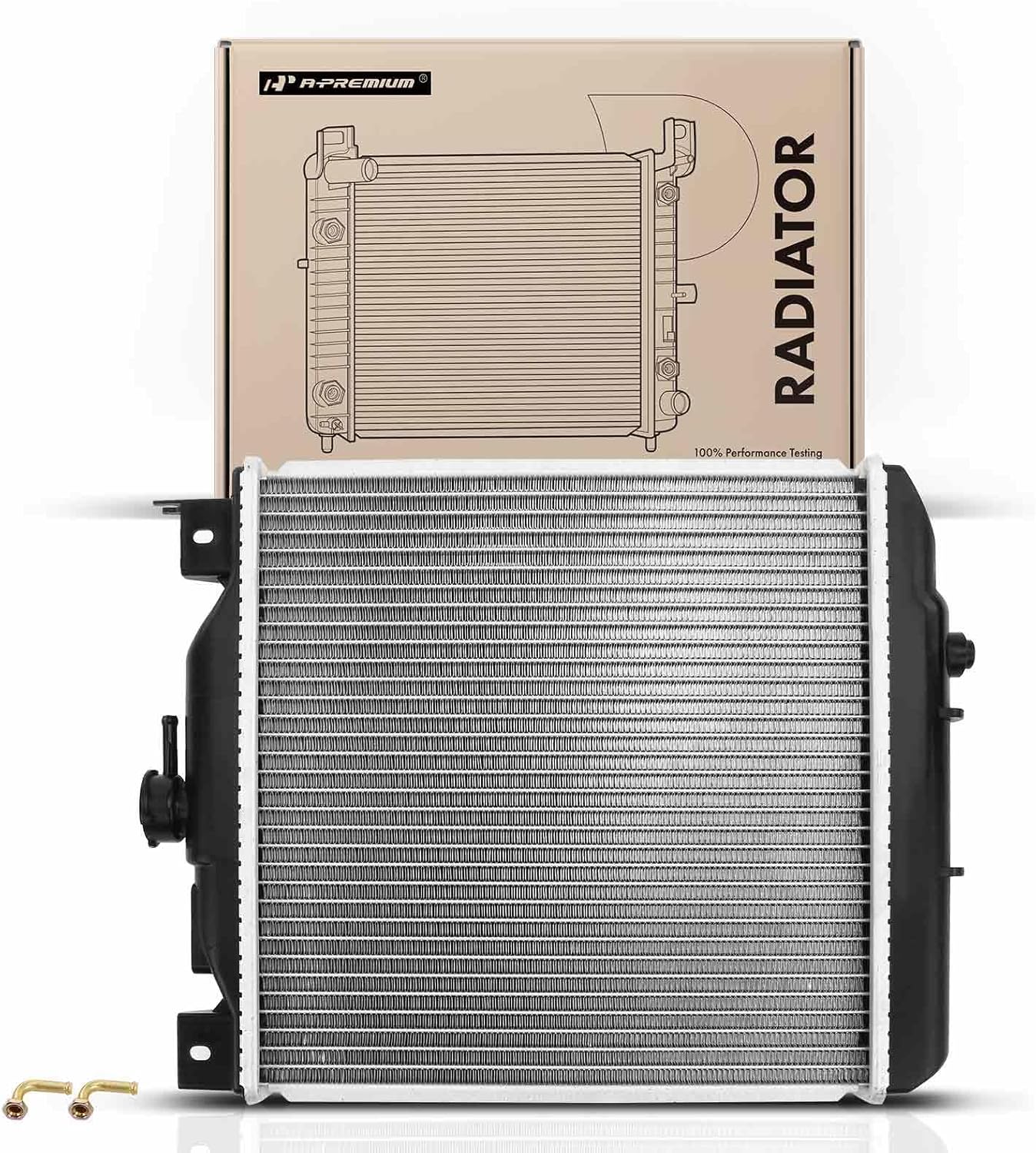 A-Premium Engine Coolant Radiator with Transmission Oil Cooler Compatible with Chevrolet Metro 1992, Sprint 1989-1992 & Suzuki Swift 1989-1994 & Geo Metro 1989-1994, Replace# 1770060B32