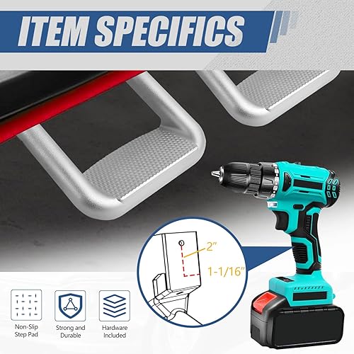 Miniatura 5 de SSTEP-VR peldaños, Cromado