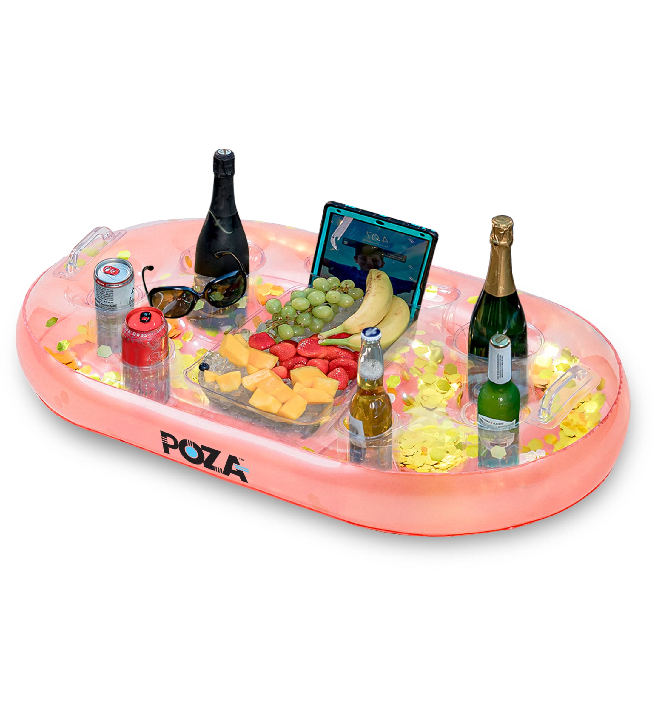 POZA Inflatable Gold Floating Cooler