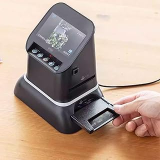 YQCXG Escáner de película de Alta resolución 120, escáner de Diapositivas LCD de 4,3", conversor de película Digital 1080p, Convierte Negativos y Diapositivas de 35 mm, 135, 126 y 127 a