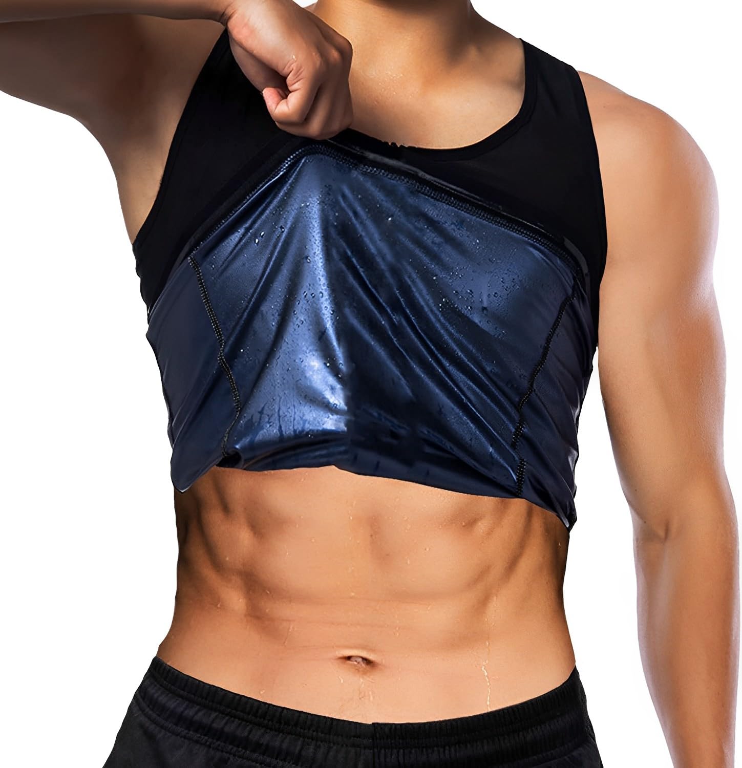 speginic Men's Shapewear Workout for Weight Loss Waist Body Slimming Vest Trainer-picture-13