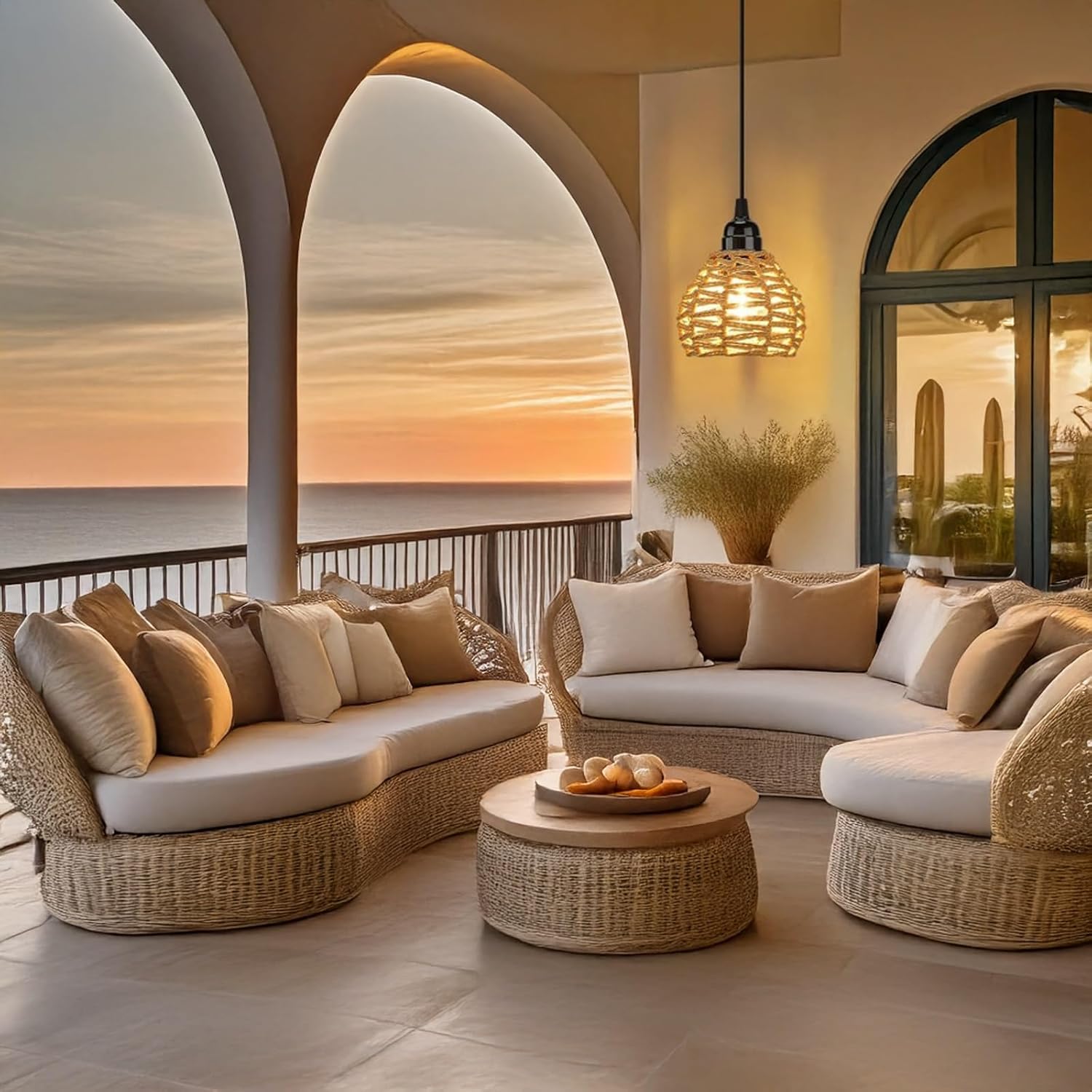 Outdoor Retro Hollow Pendant Light, Pastoral Adjustable Classic Hanging Lamp, Industrial Iron Lantern for Living Room, Dining Room, Garden, Courtyard, Gazebo, Countryside, Patio Decor