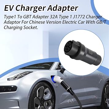 EV Charging Adapter Type1 to GBT Conversion Kit 32A SAE J1772 for GBT Electric Vehicles, Compatible with J1772 Chargers